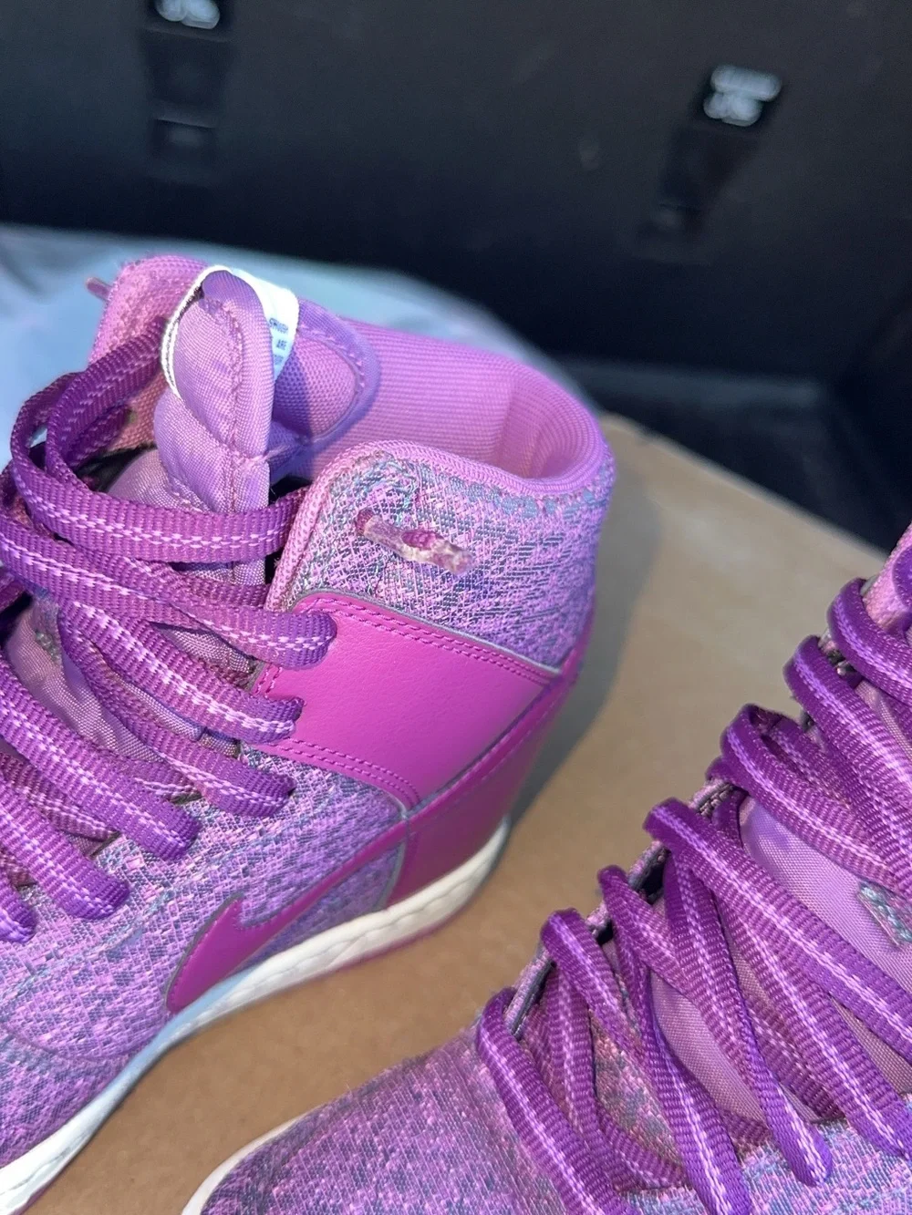 Nike Dunk Sky Hi Magenta/Purple High-Top Sneakers